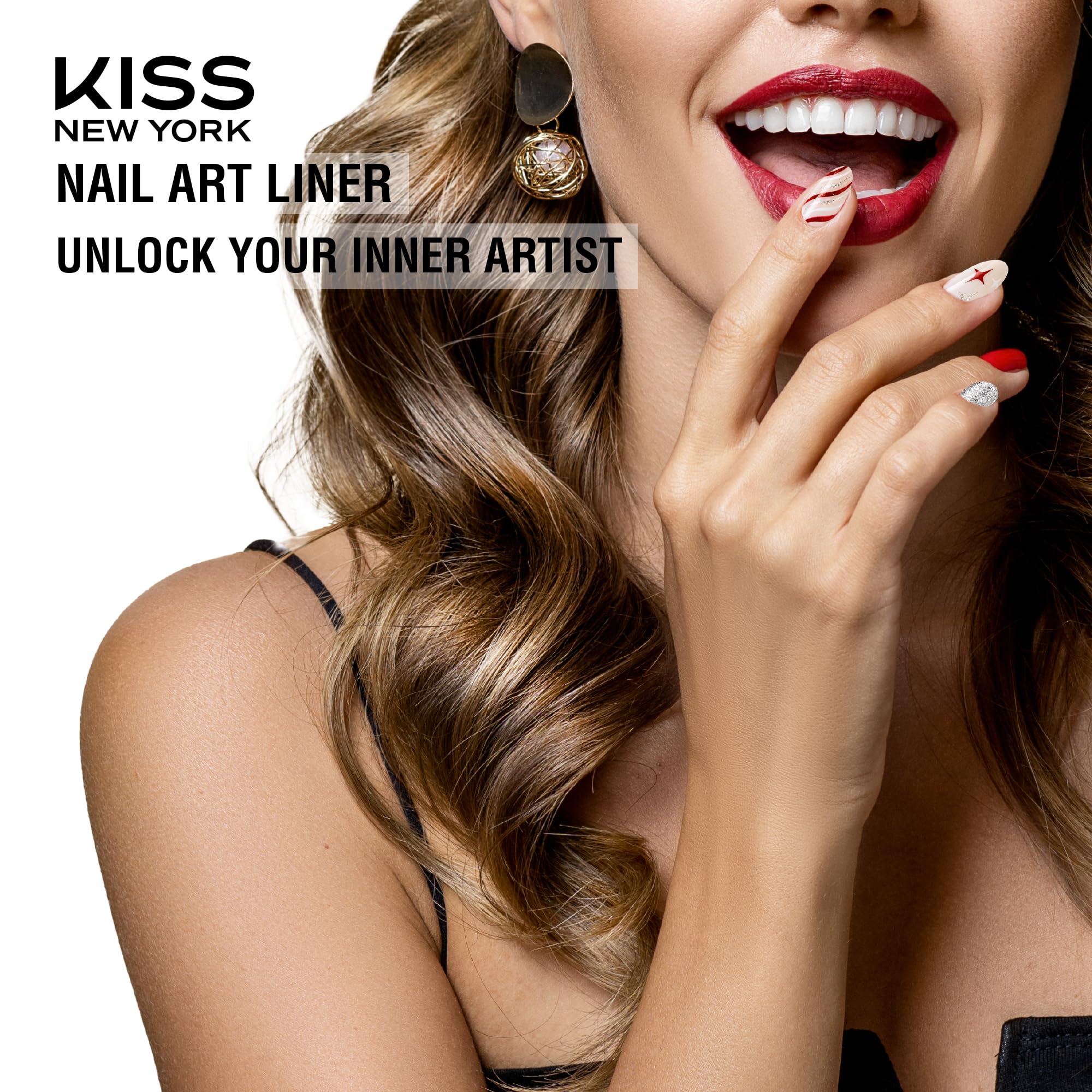 Kiss New York Nail Art Liner salon-quality results at home.