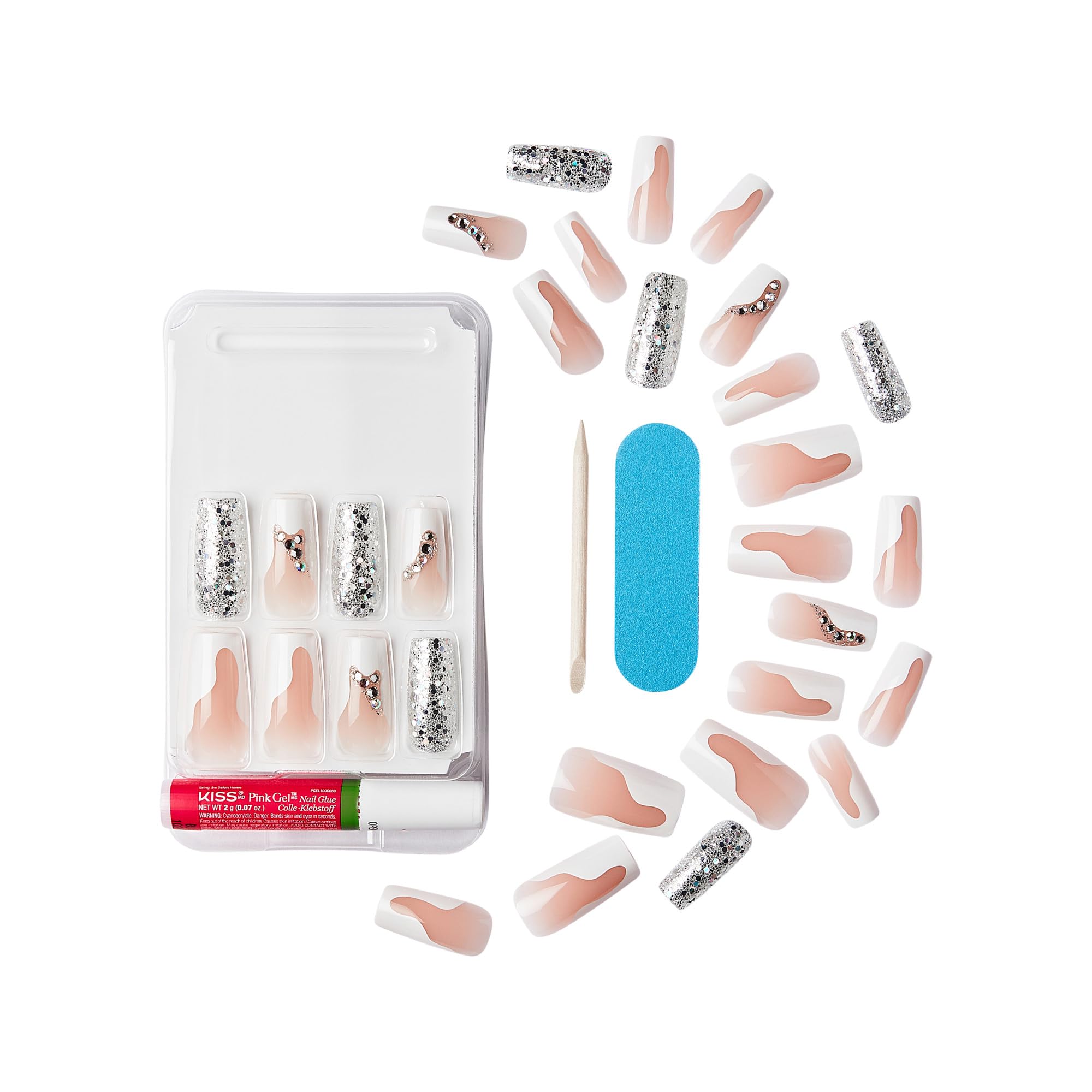 KISS Premium Classy Nails prep pad helps prime nails before application.