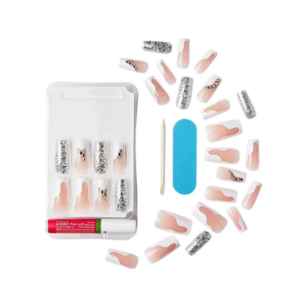 KISS Premium Classy Nails prep pad helps prime nails before application.