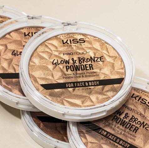 KISS NEW YORK Travel-friendly compact for on-the-go shimmer touch-ups.