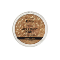 KISS NEW YORK Pro Touch Glow and Bronze Powder Deep compact for radiant face and body glow.