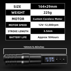 Kiss of Dragon 2400mAh battery powers longer sessions with LED indicators