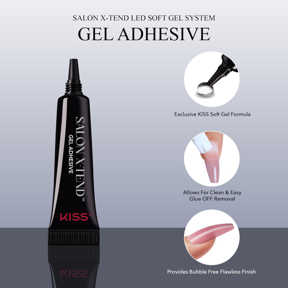 5 ml KISS LED Soft Gel Adhesive for flexible wear.