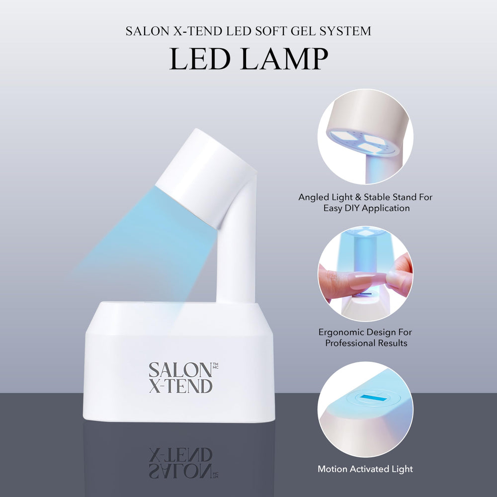Pre-polished X-tend nail tips offering a natural feel.