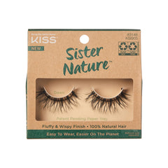 KISS Sister Nature Dawn 12mm lashes for natural, fluffy volume and all-day wear.