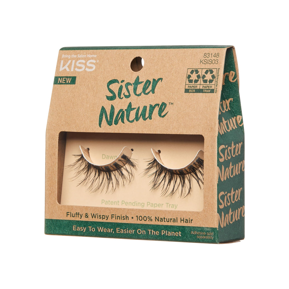 KISS Sister Nature Dawn wispy finish creates soft daytime glamour.