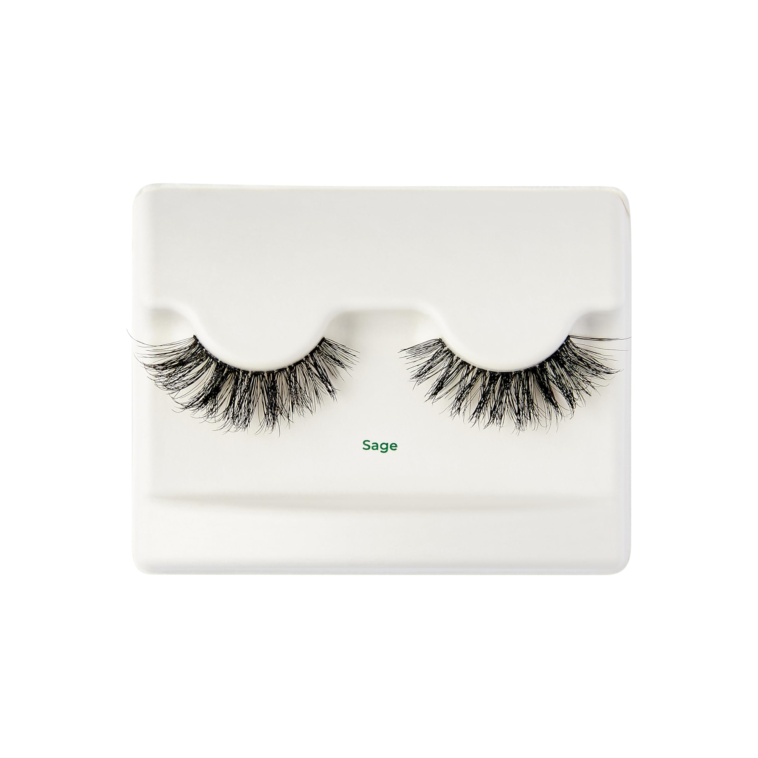 Eco-friendly packaging for KISS Sister Nature lashes with soy ink.