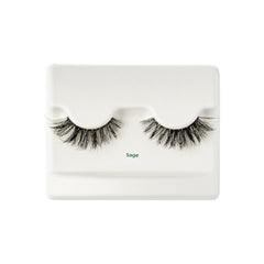 Eco-friendly packaging for KISS Sister Nature lashes with soy ink.