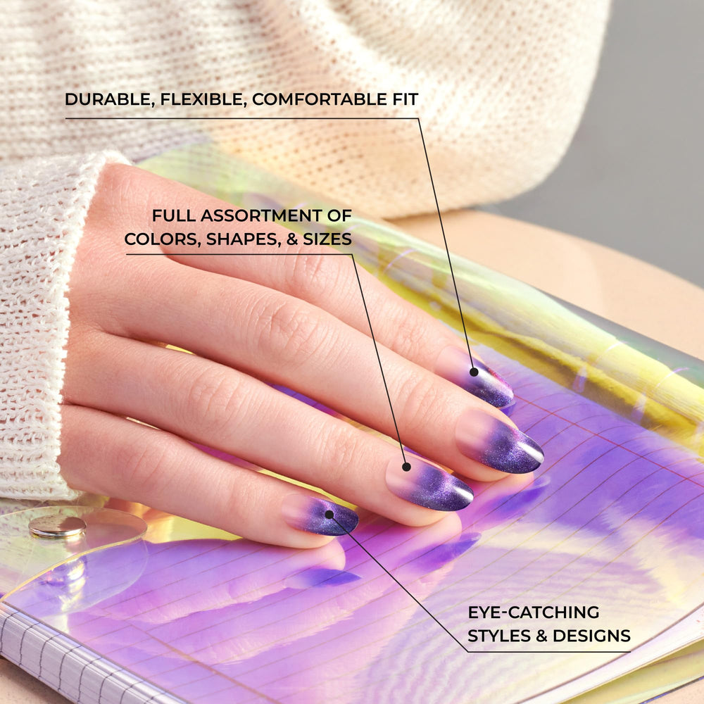 KISS Voguish Fantasy Candies nails show vibrant multicolor palette ready to wear