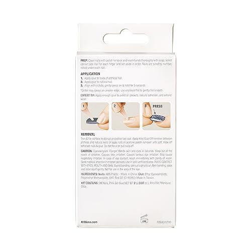 KISS Voguish Fantasy manicure stick helps precise nail placement.