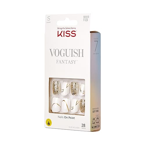 KISS Voguish Fantasy nail glue 2g enables quick, secure adhesion.