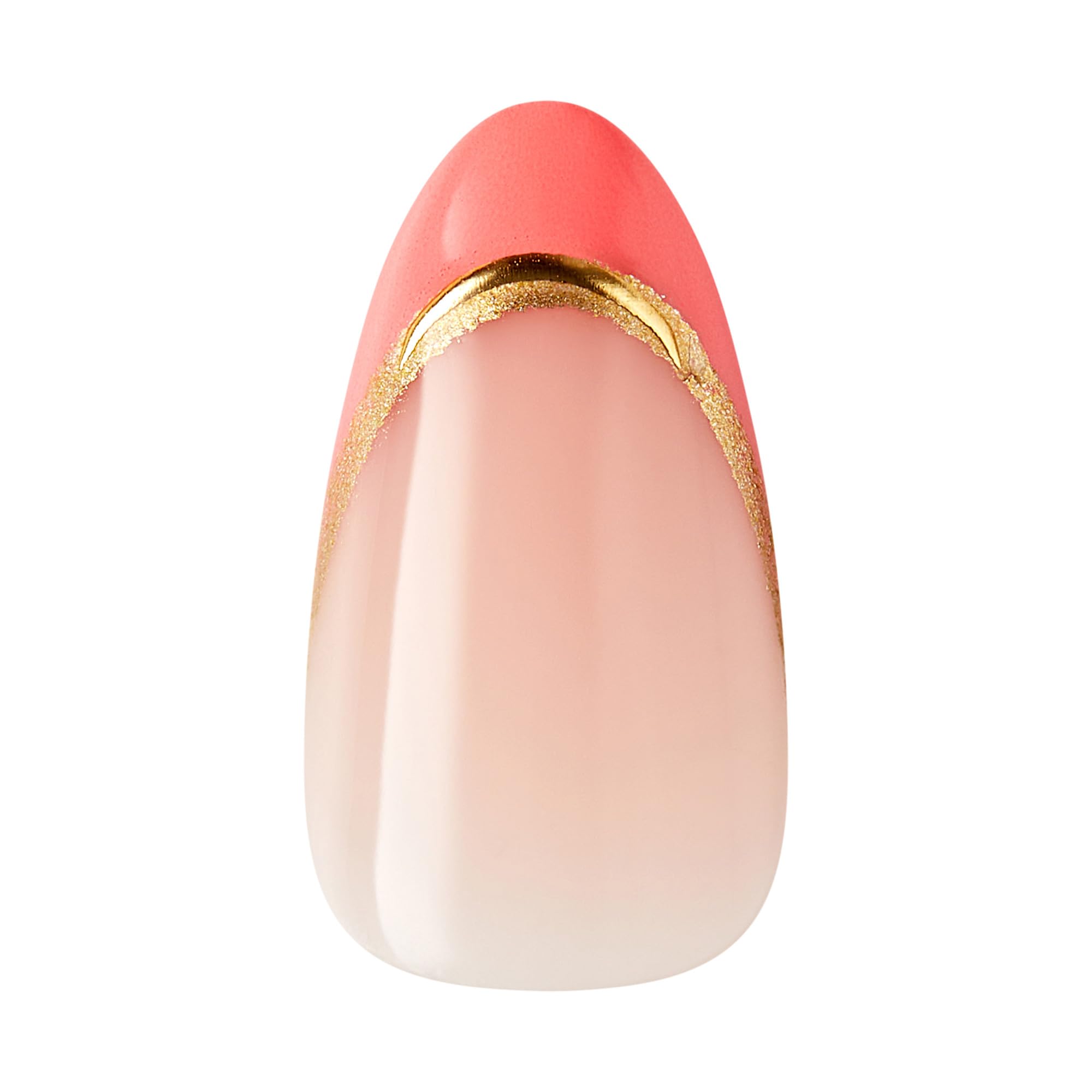 Versatile almond nails suitable for quick touch-ups and events.