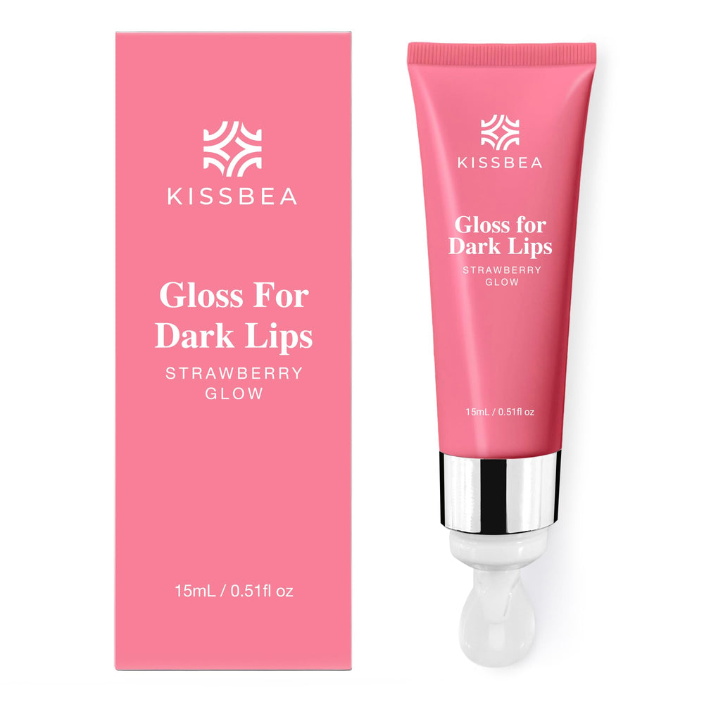 KissBea Lip Lightening bottle closeup showing hydration for lips