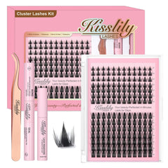 Kisslily Fairy Lash Clusters Kit packaging for cosplay prep and storage.