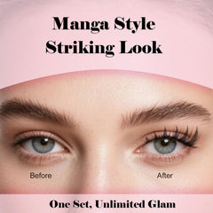 Kisslily Manga DIY Wispy Lashes shown for versatile daily wear.