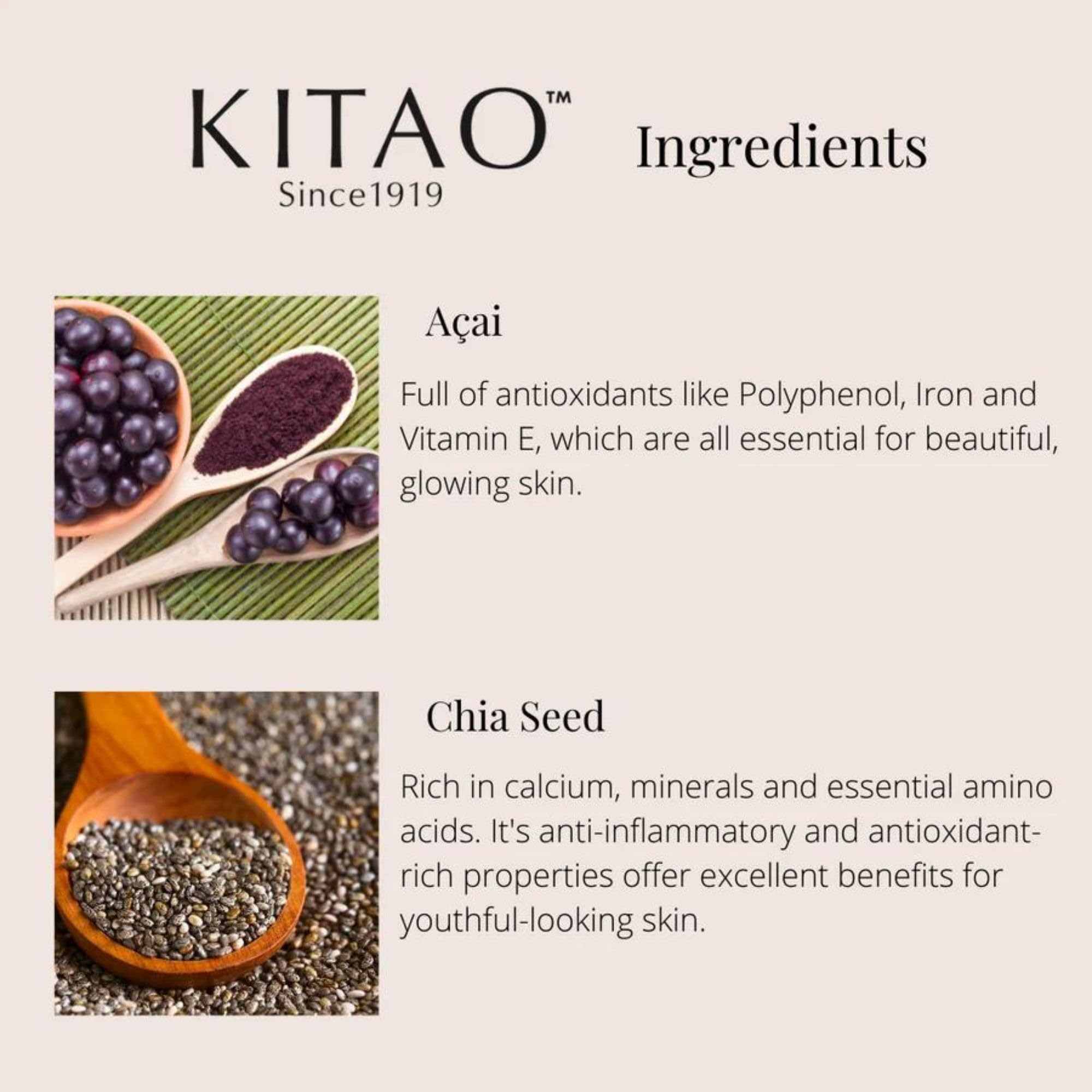 Kitao travel-size packaging shown for compact skincare on trips