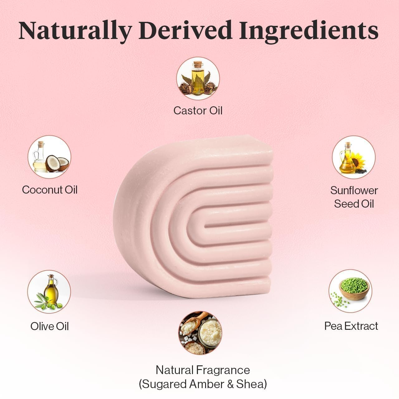 Kitsch Castor Oil Conditioner Bar after use showing smooth frizz control and shine.