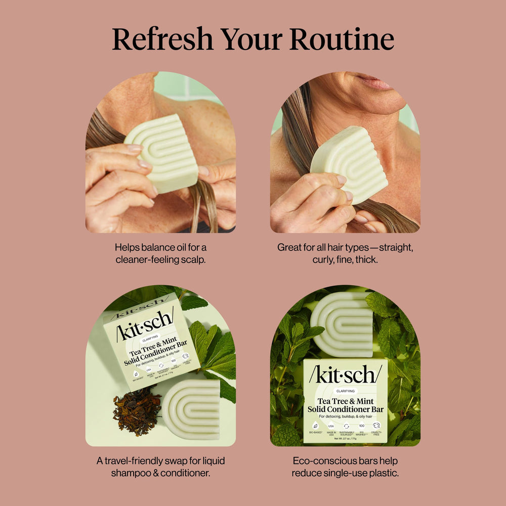 Kitsch clarifying conditioner bar color-safe formula for dyed hair.
