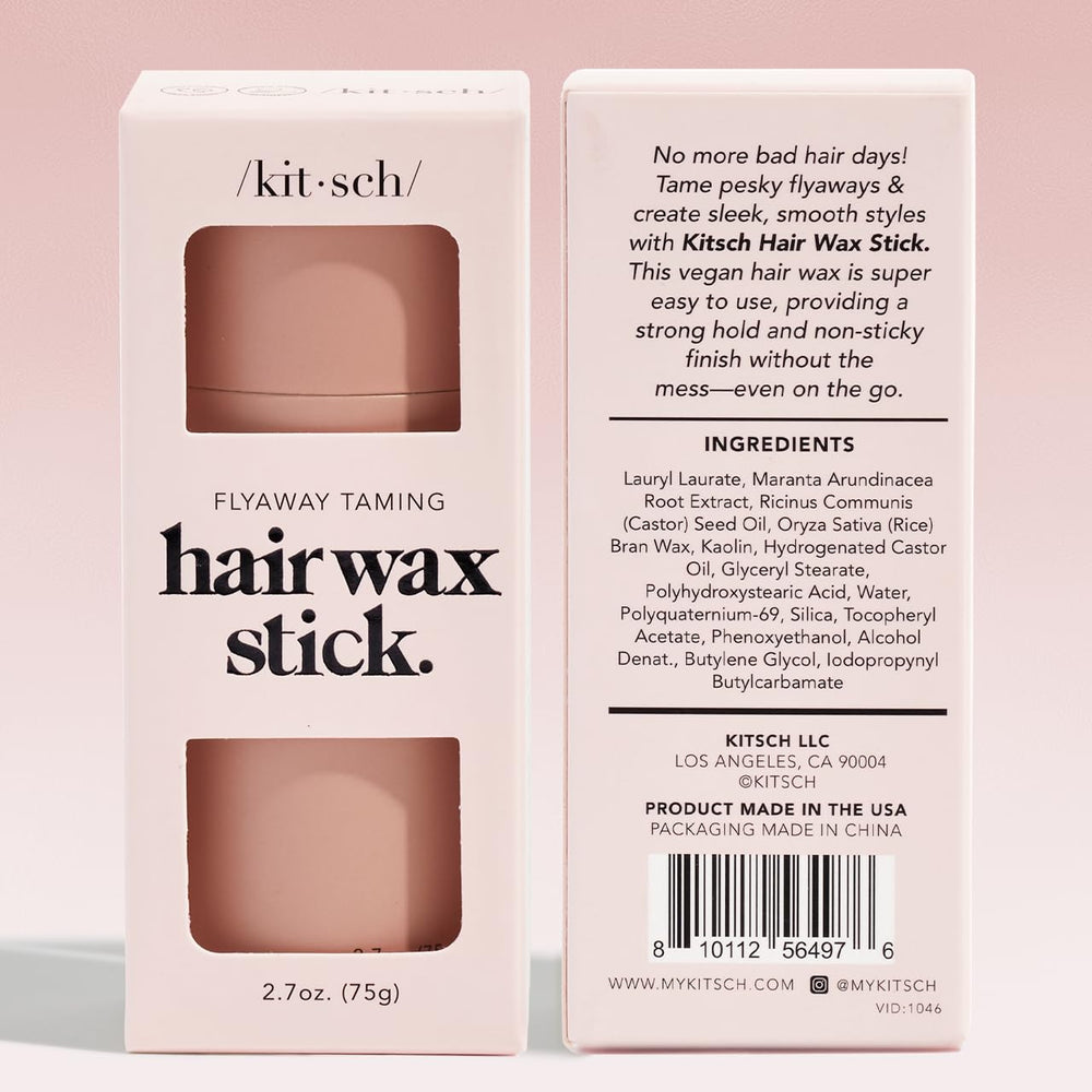 Kitsch Hair Wax Stick is easy to clean up after styling.