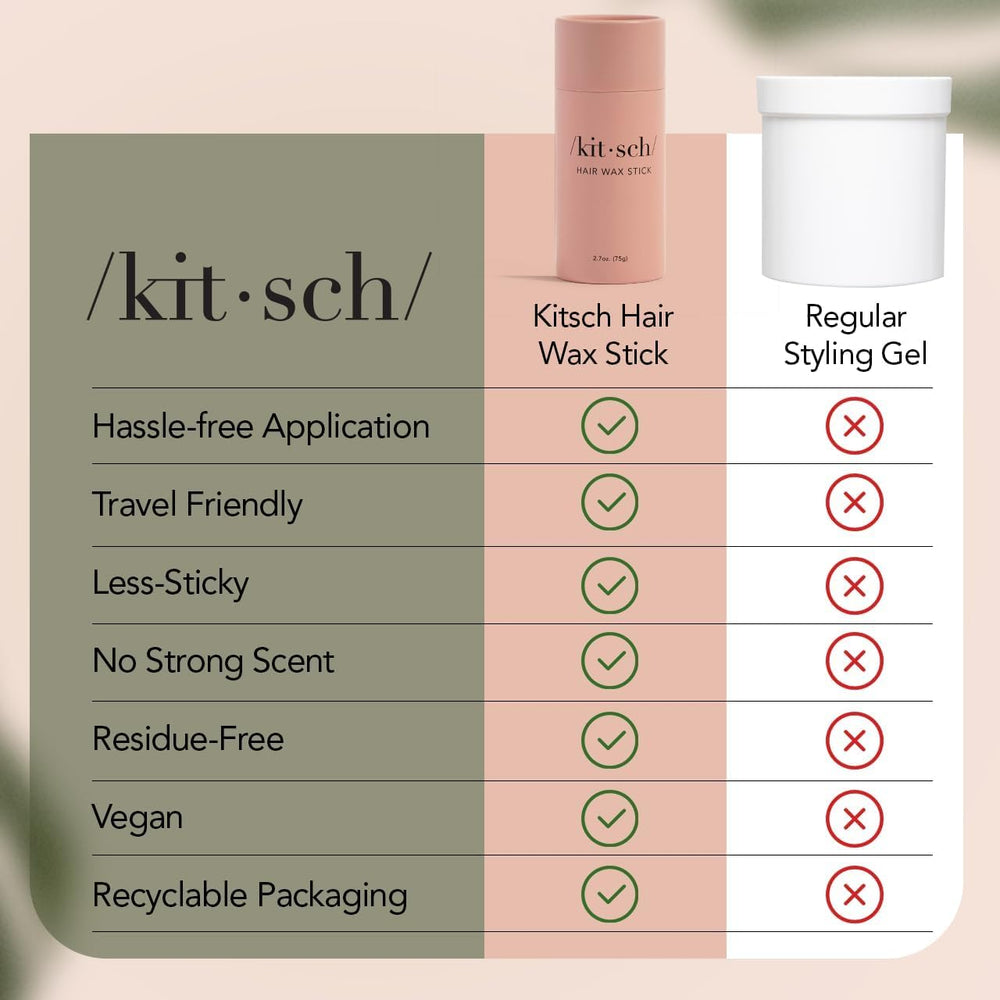 Kitsch Hair Wax Stick made in USA with eco-friendly formula.