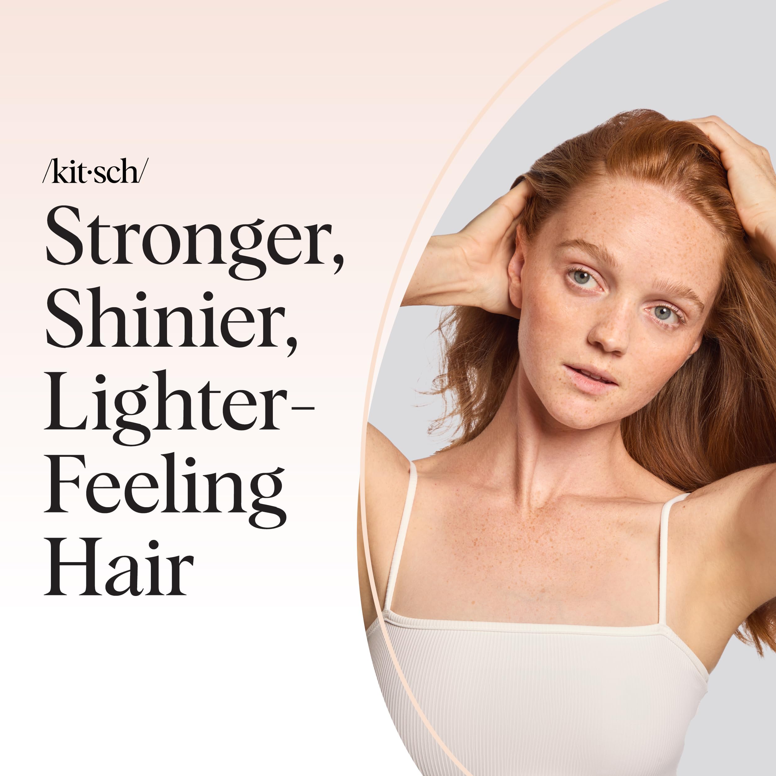 Kitsch natural oil blend with argan, jojoba, and castor for scalp care.