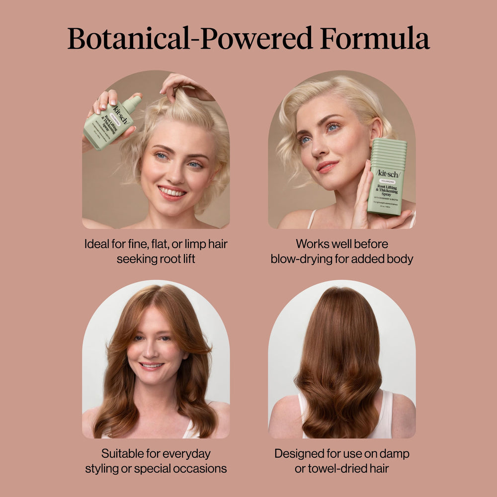 Kitsch Root Lifting Spray formula is color-safe for treated hair.