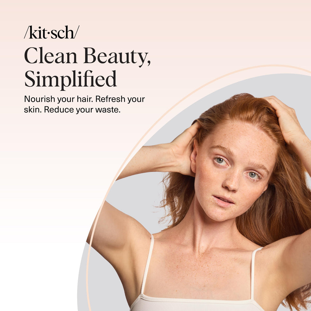 Kitsch vegan cruelty-free bars presented for hair and body care.