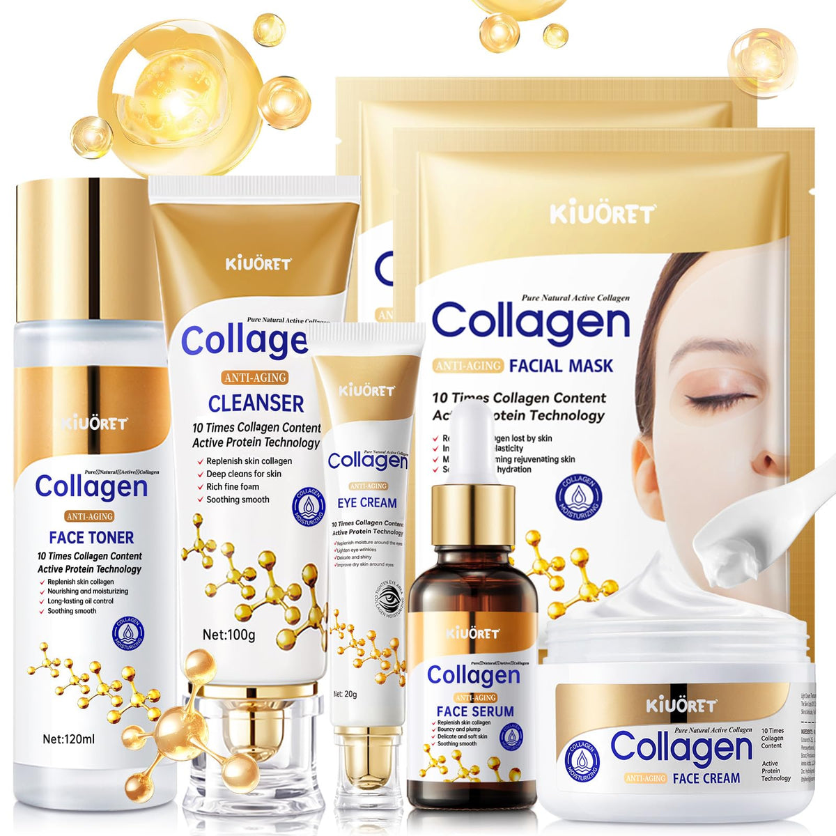 KIUORET Collagen Cleanser for gentle daily cleansing and refreshed skin.