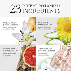 KIWABI Root Beaute hair treatment swirl illustrating nourished cleansing for hair.