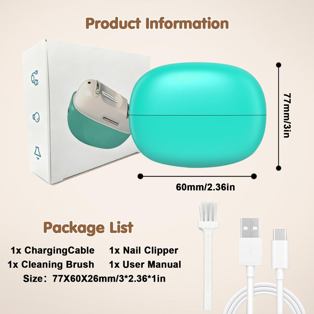 Kiwtreby electric nail clipper Type-C charging for quick power