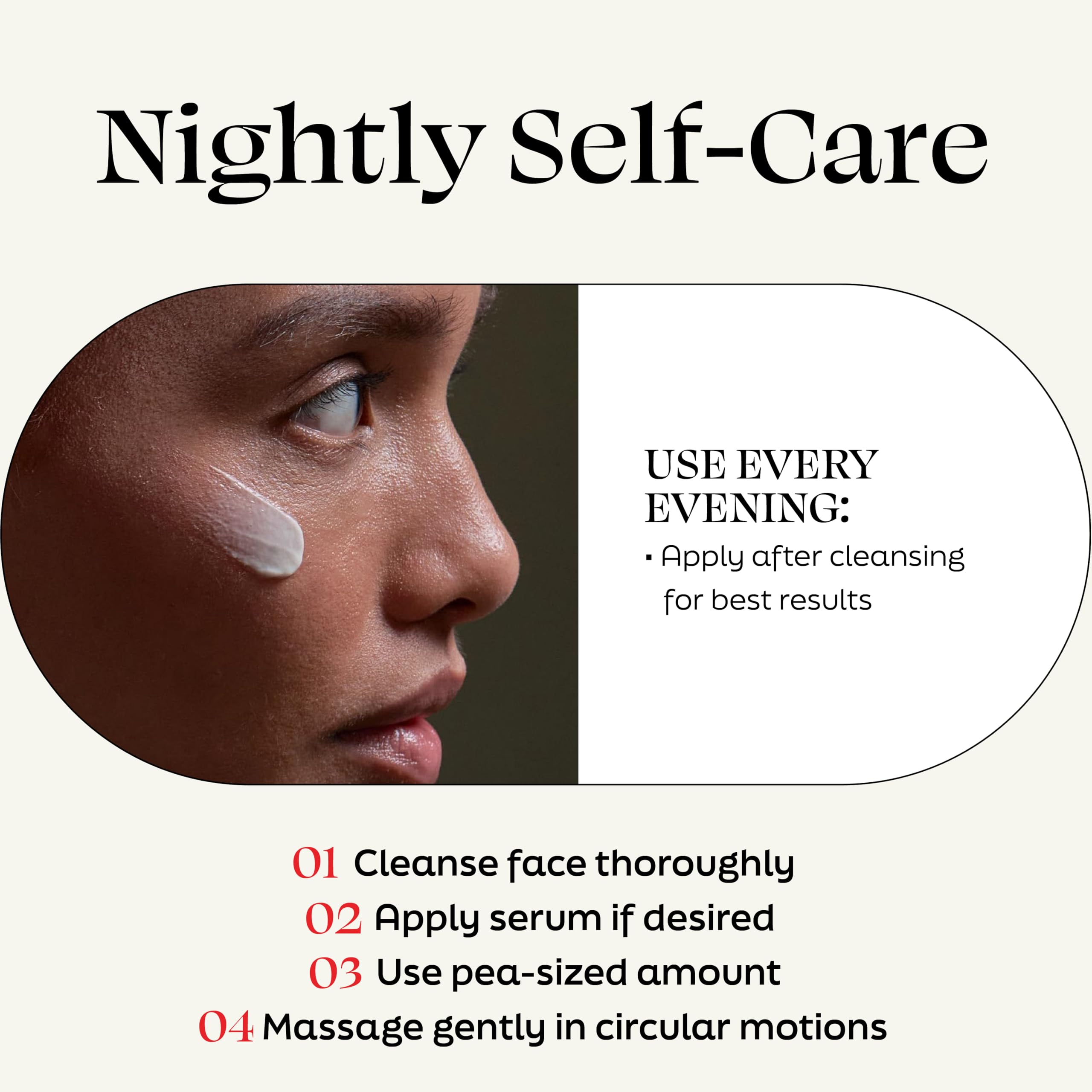 Kiyomi Skin Night Cream 5-ALA ingredients panel featuring the regeneration complex.