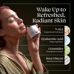 Kiyomi Skin Night Cream rich texture is shown for deep overnight nourishment.
