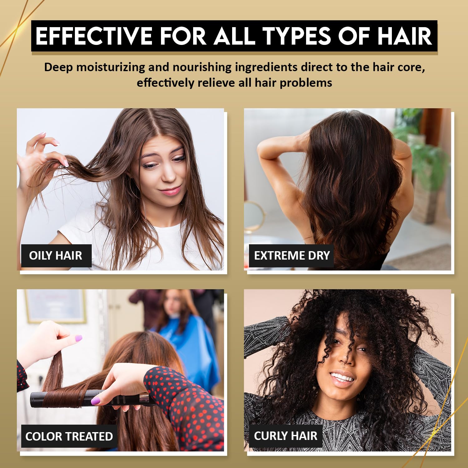 KizaiaCare detangler aids adult detangling in tangled hair scenarios.