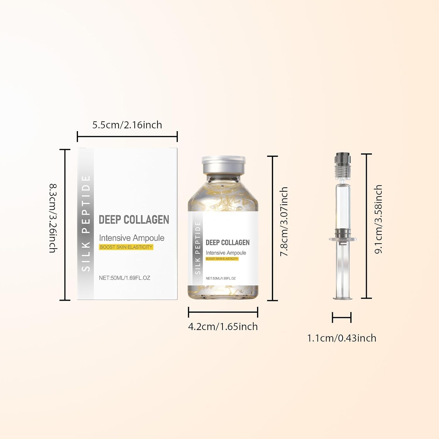 KKINYAS Silk Peptide Essence close-up shows quick absorption for hydrated skin.