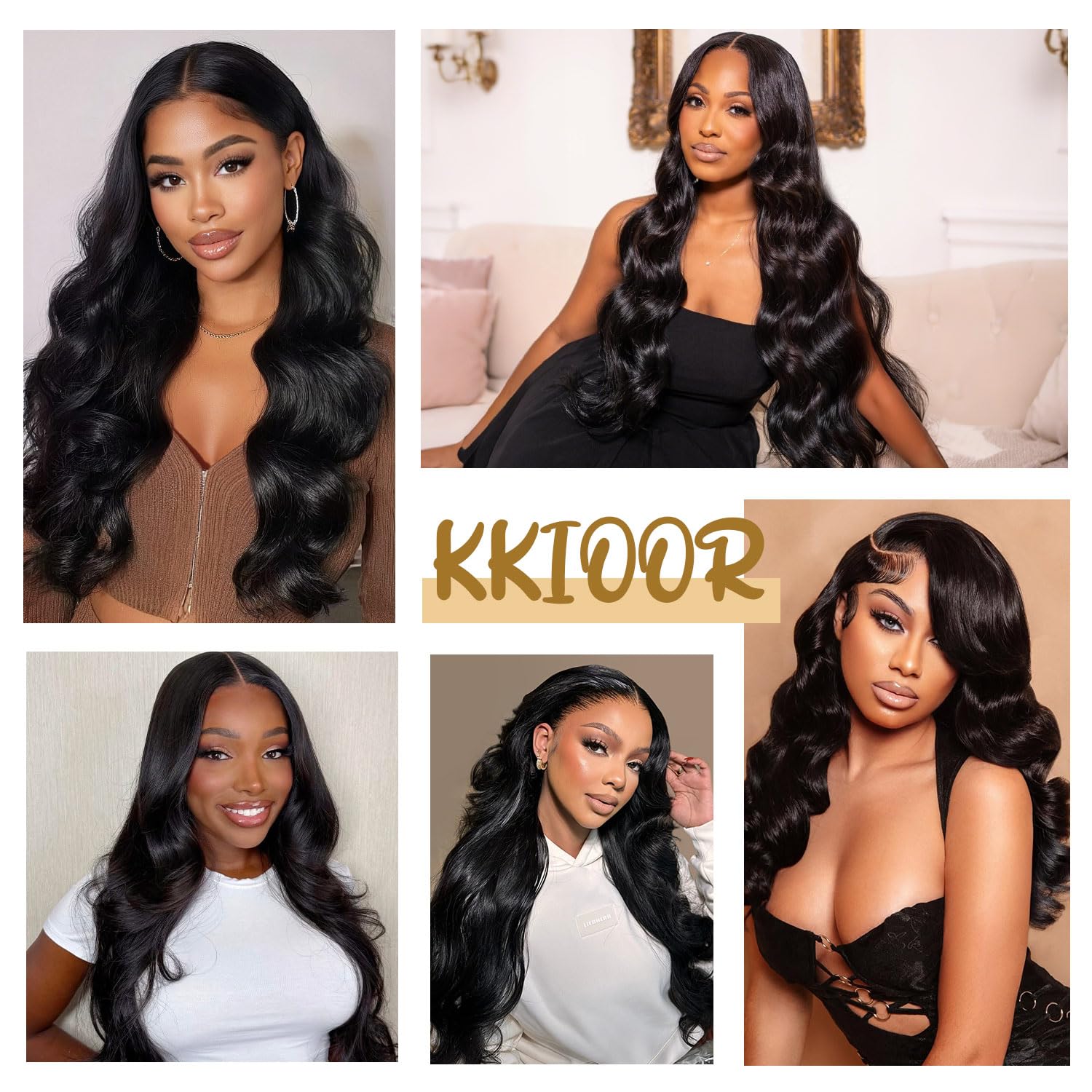 Kkioor baby hairs and natural hairline for versatile looks.