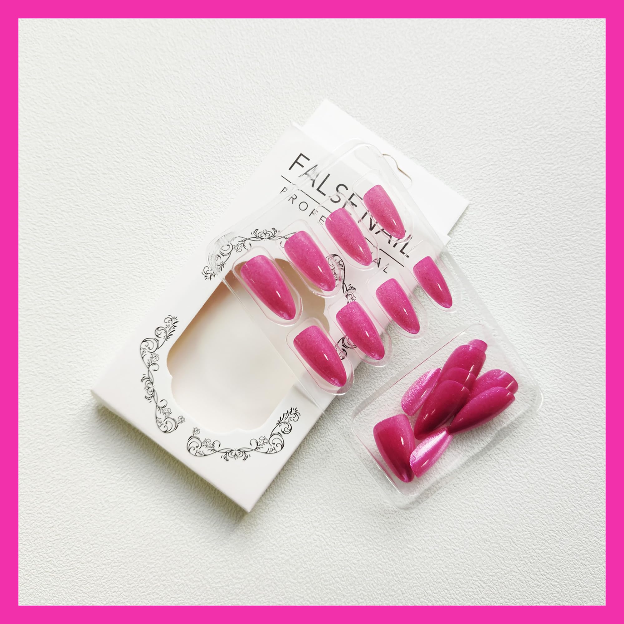 KKUUOO gradient and glitter design nails provide vivid color and shine.