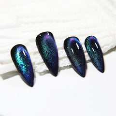 KKUUOO Stiletto nails with velvet finish for a luxe, salon-style manicure.
