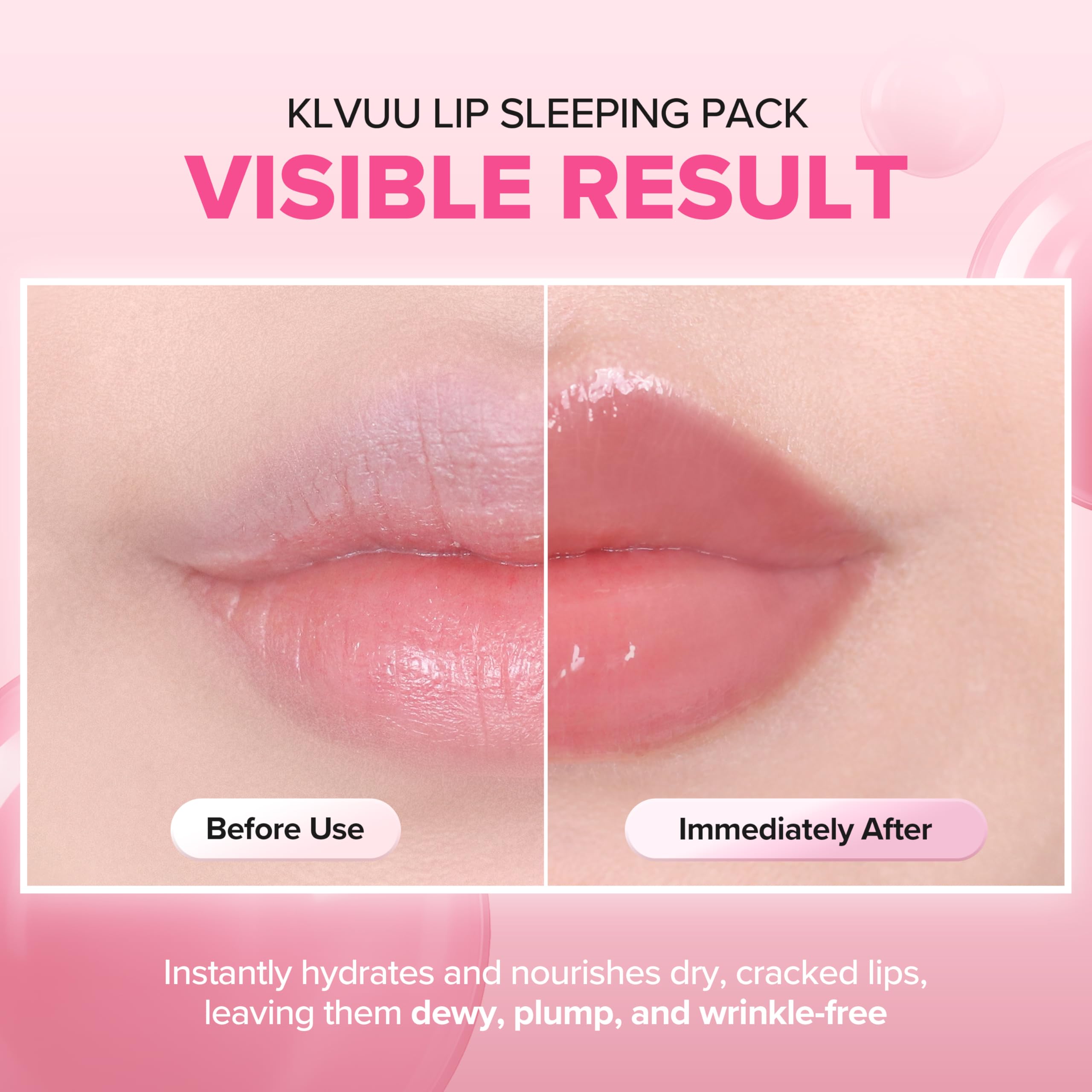 Klavuu Lip Mask provides gentle exfoliation for smoother lips.