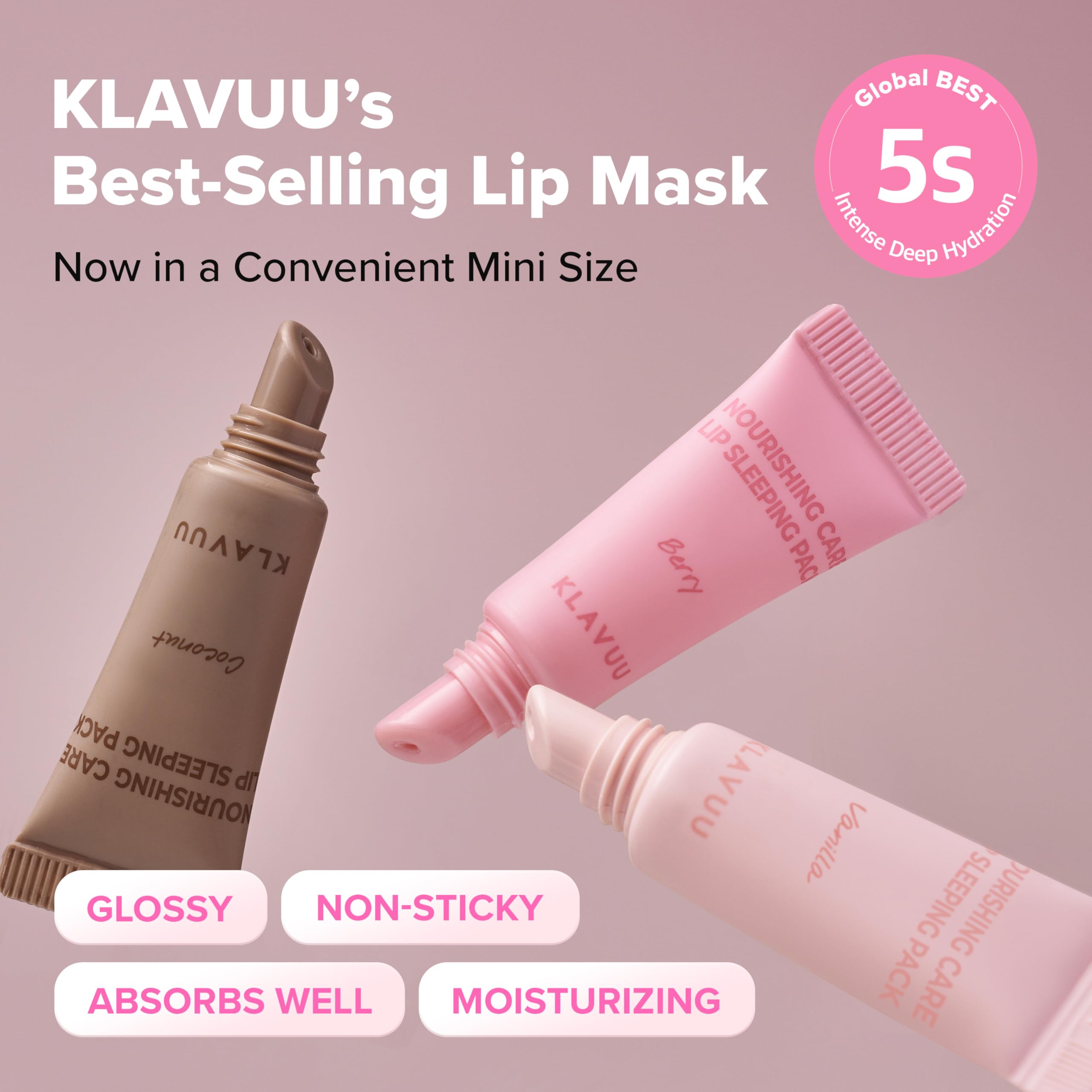 Klavuu Lip Scrub gently exfoliates, revealing smoother lips overnight.