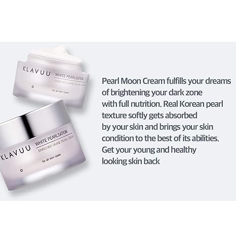 KLAVUU Pearlsation texture shows pearl extract and niacinamide for even-toned under-eye skin.