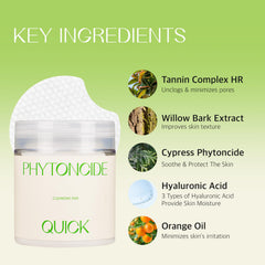 KLAVUU Phytoncide Quick Cleansing Pad makeup removal action leaves skin refreshed after cleansing
