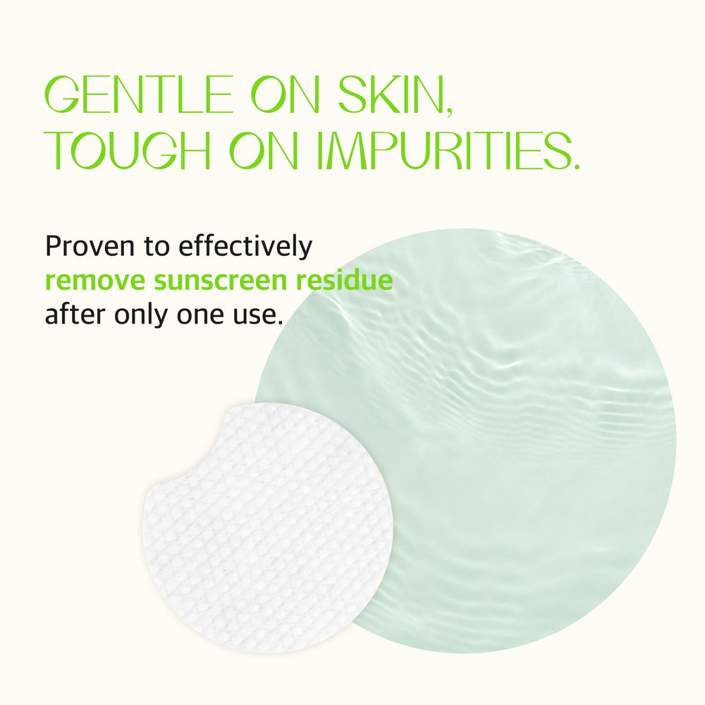KLAVUU Real Vegan Quick Cleansing Pad 80mm size covers larger areas quickly.