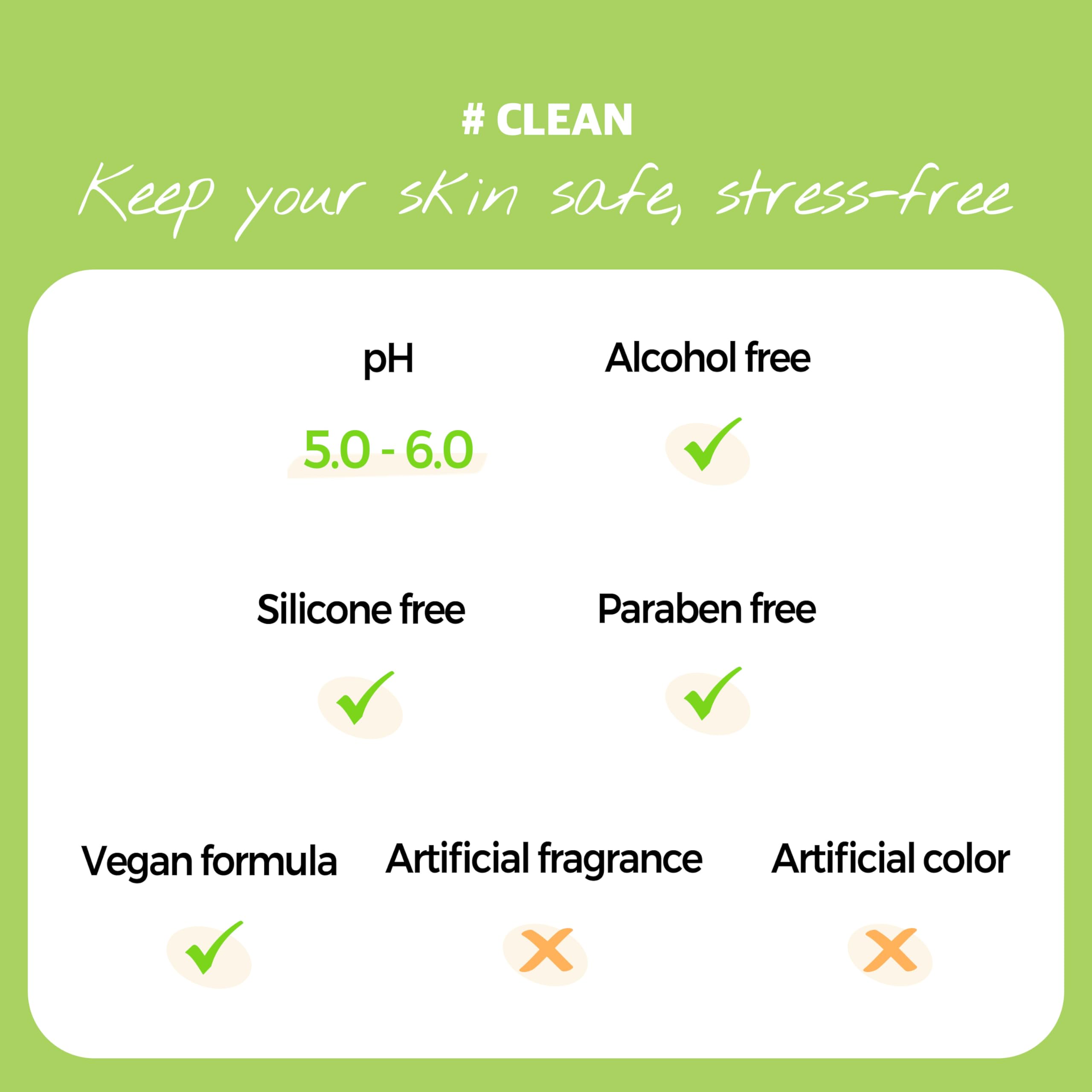 KLAVUU Real Vegan Quick Cleansing Pad highlights 12 vegan ingredients for gentle cleansing.
