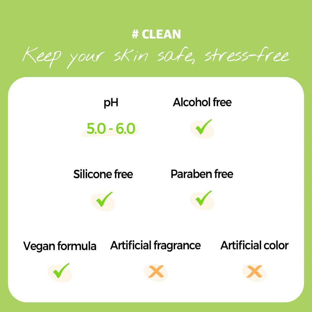 KLAVUU Real Vegan Quick Cleansing Pad highlights 12 vegan ingredients for gentle cleansing.