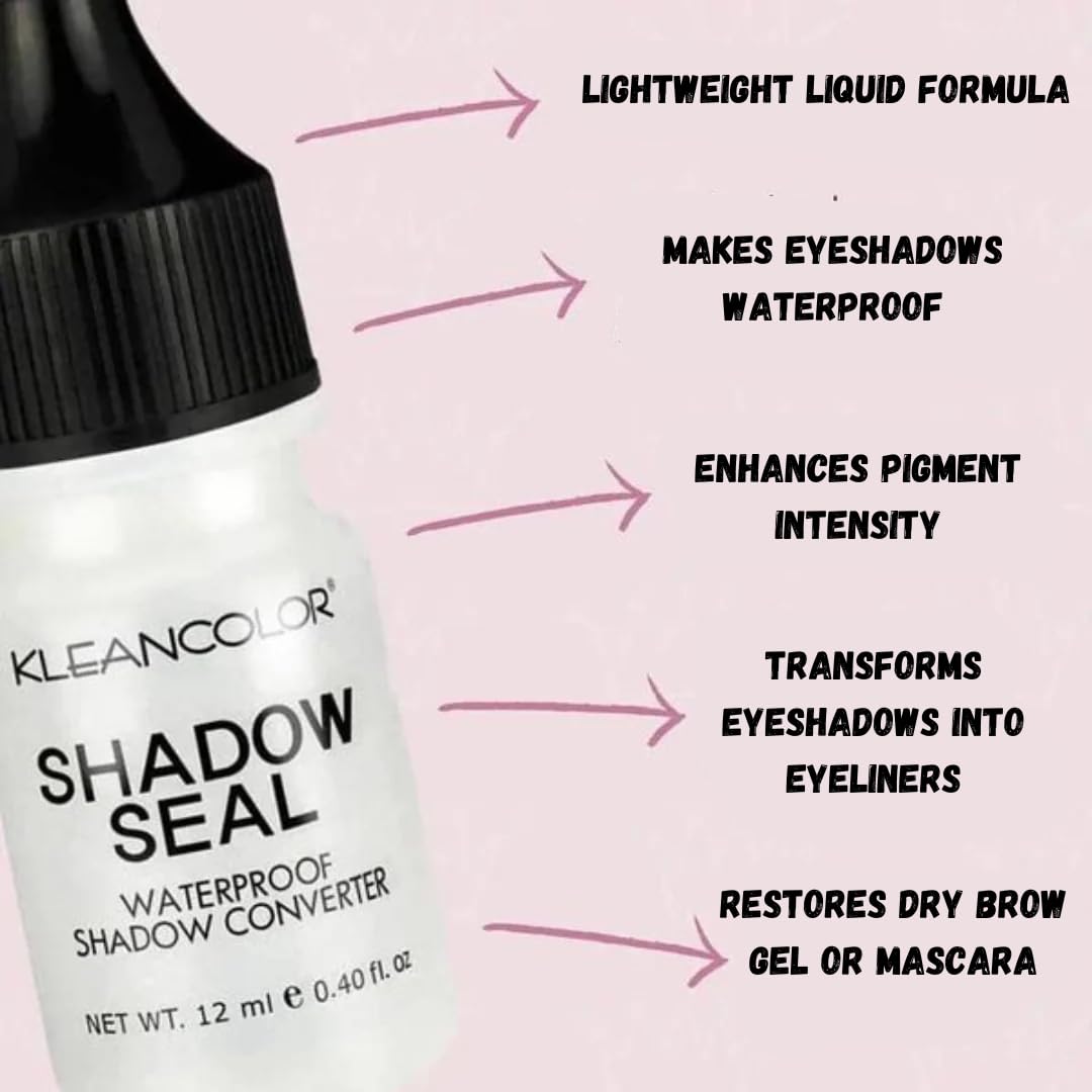 Kleancolor Shadow Seal swatch showcasing waterproof, crease-resistant finish.