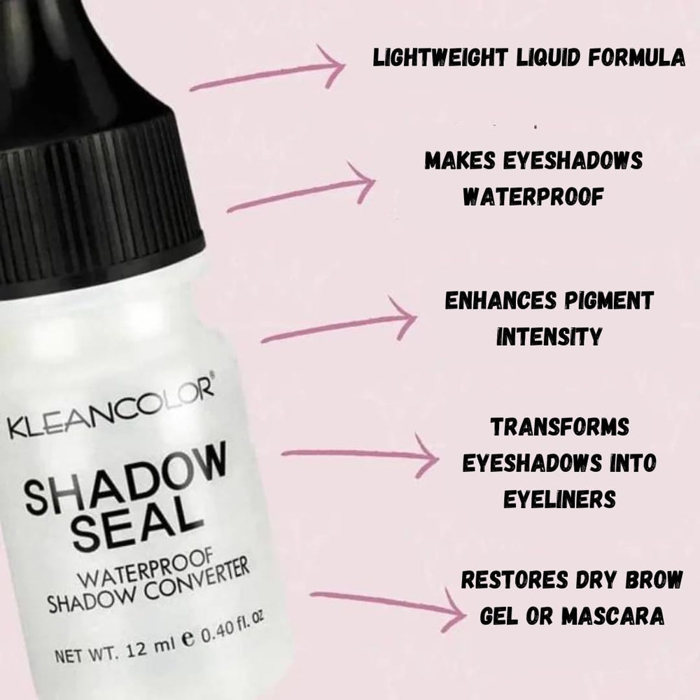 Kleancolor Shadow Seal swatch showcasing waterproof, crease-resistant finish.