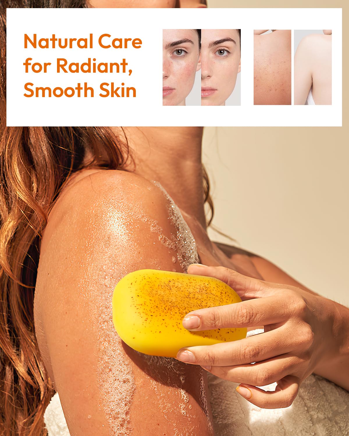 Label highlighting vegan and cruelty-free formulation of KlearBloom soap.