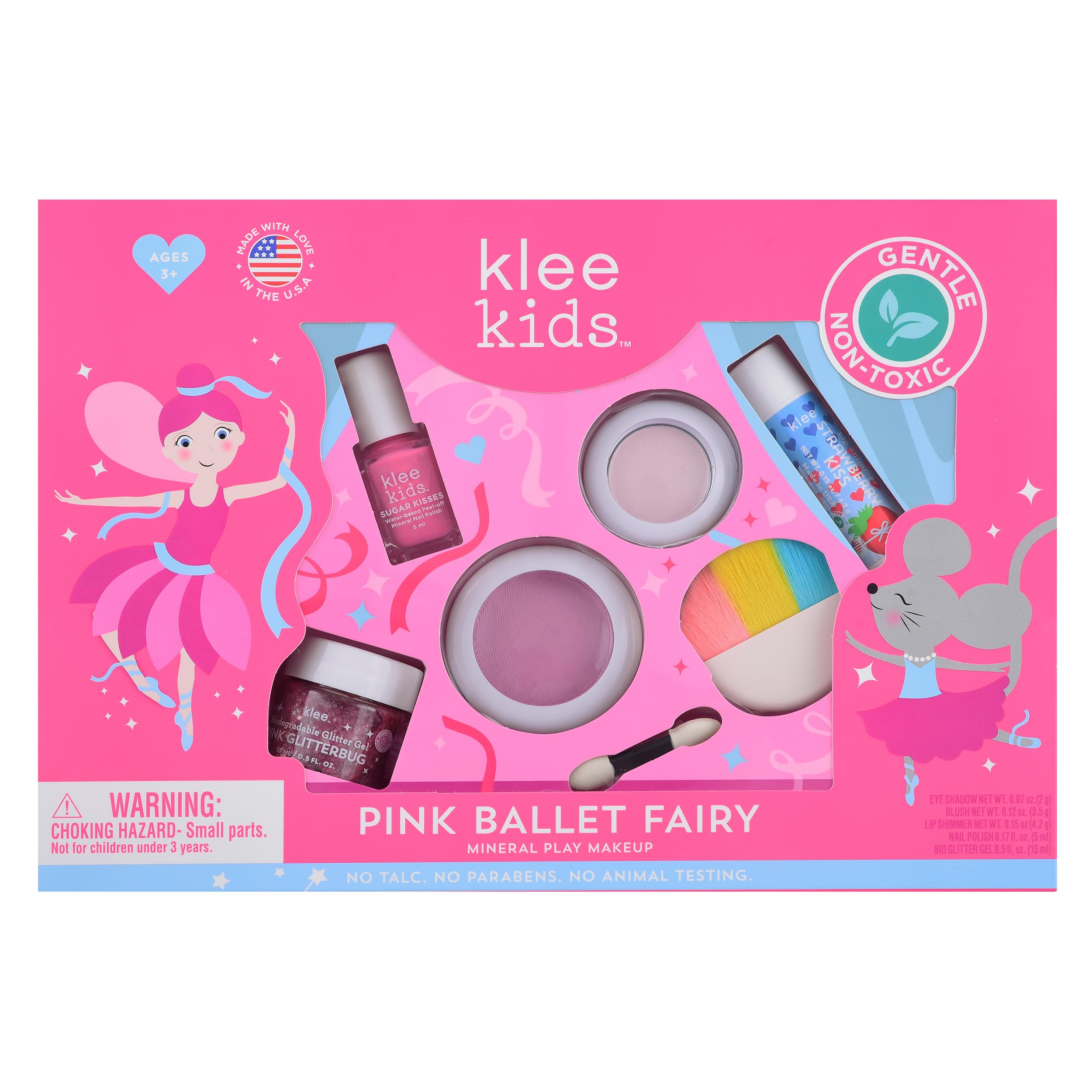 Klee Naturals Luna Star Ballet Slippers eye shadow adds gentle color for imaginative play