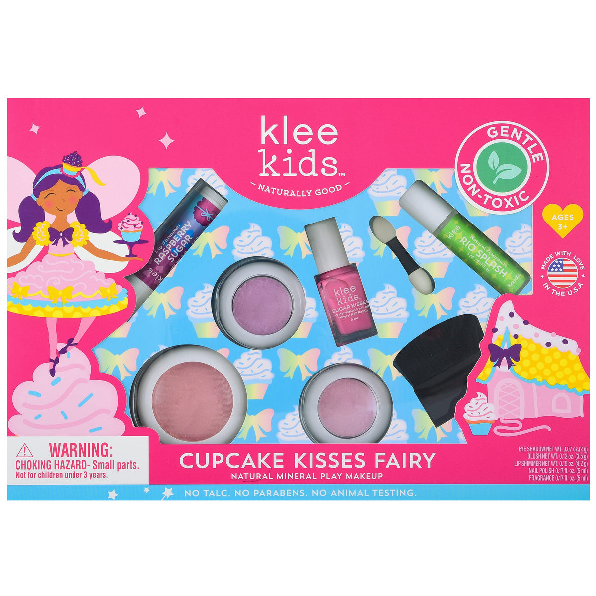 Klee Naturals Luna Star Deluxe Kit packaging showing safe, kid-friendly makeup collection.