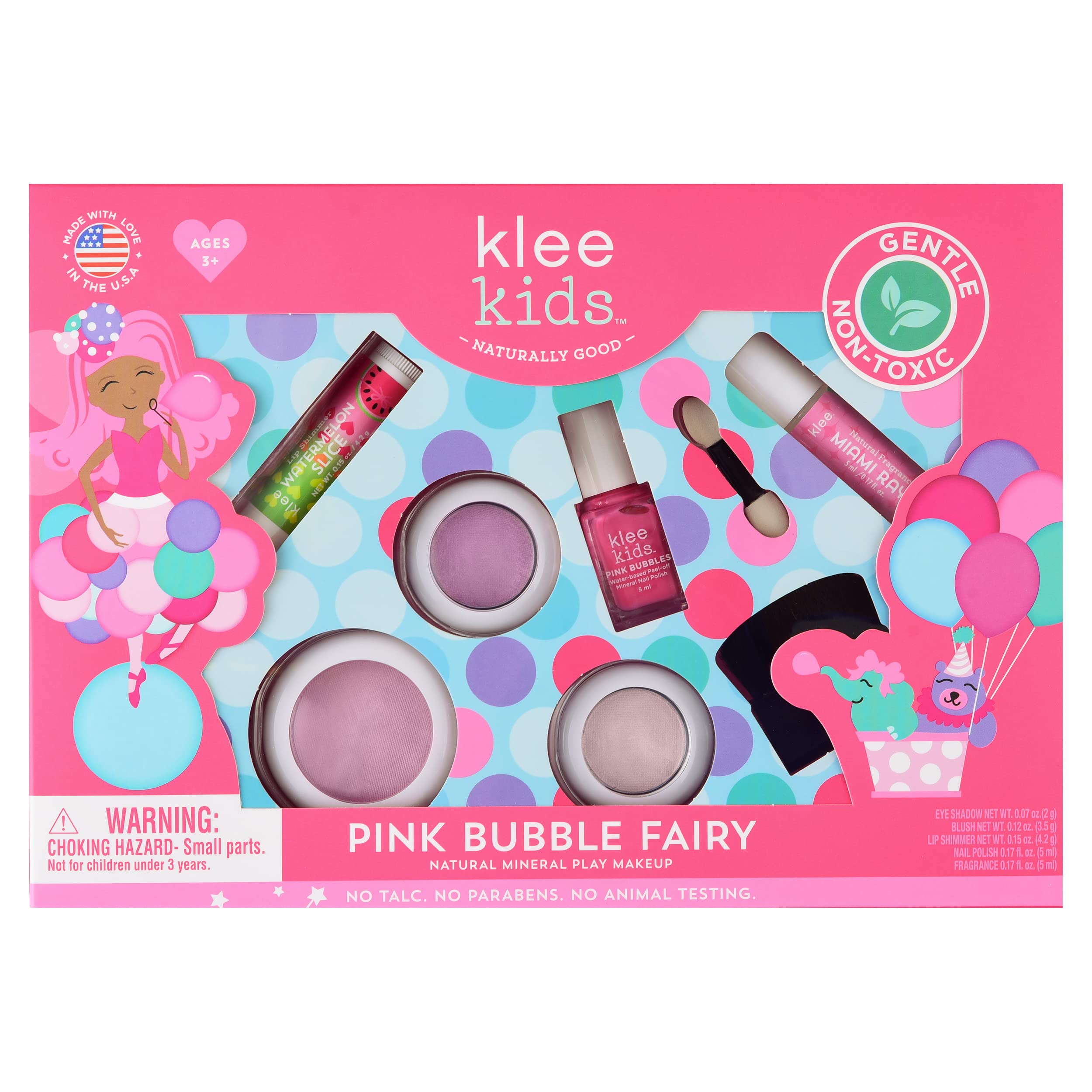 Klee Naturals Luna Star Deluxe kit packaging featuring Pink Bubble Fairy for kid-friendly playtime.